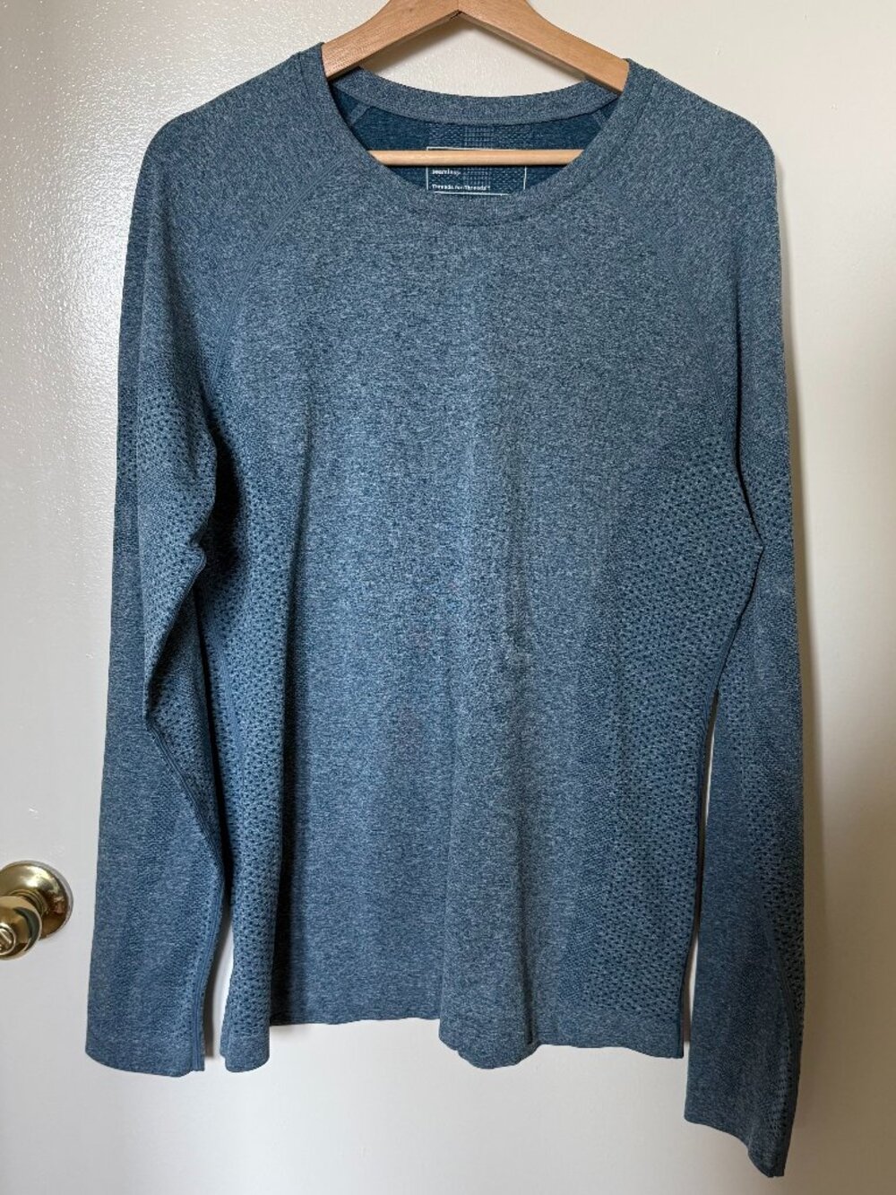 FIGS Salta Blue Seamless Long Sleeve Underscrub 2XL